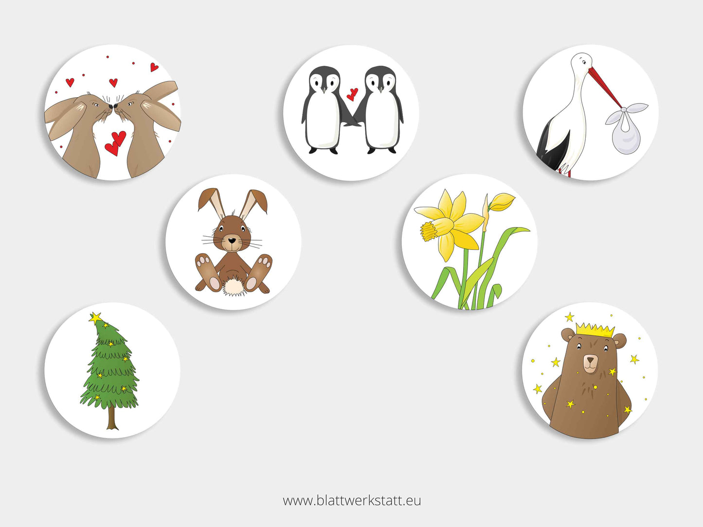 Aufkleber-Set "Feiereien"