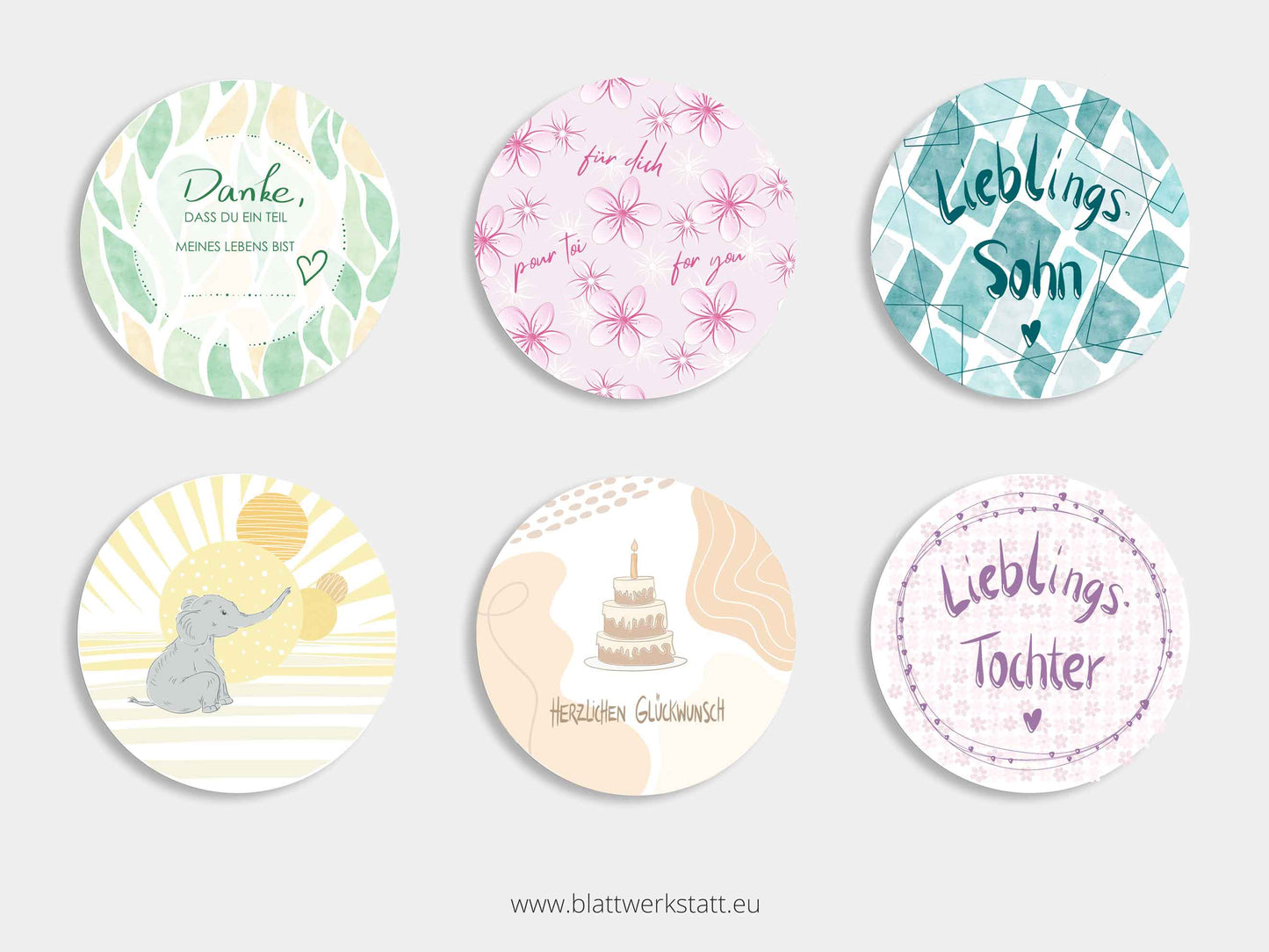 Aufkleber-Set "Geschenke übergeben"
