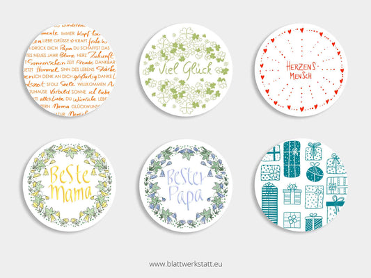 Aufkleber-Set "Geschenke übergeben"