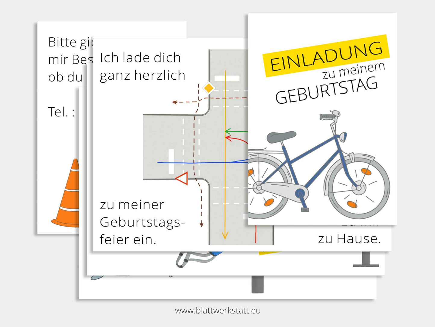 Digitale Einladung "Fahrrad"