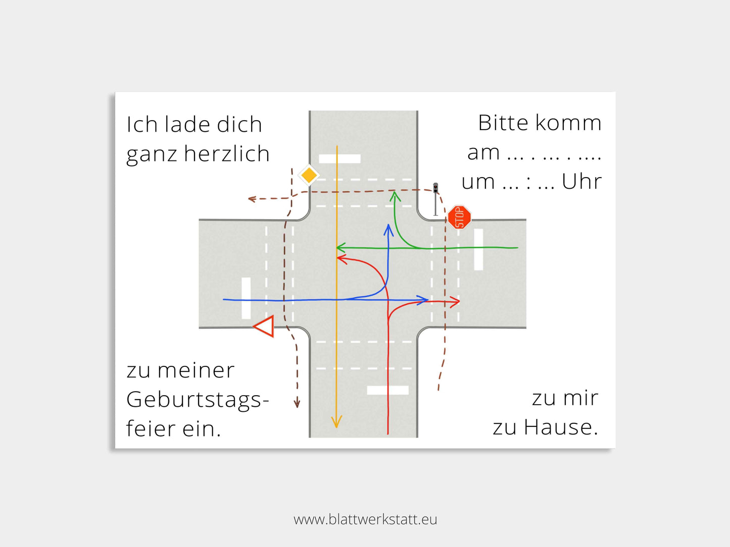 Digitale Einladung "Fahrrad"
