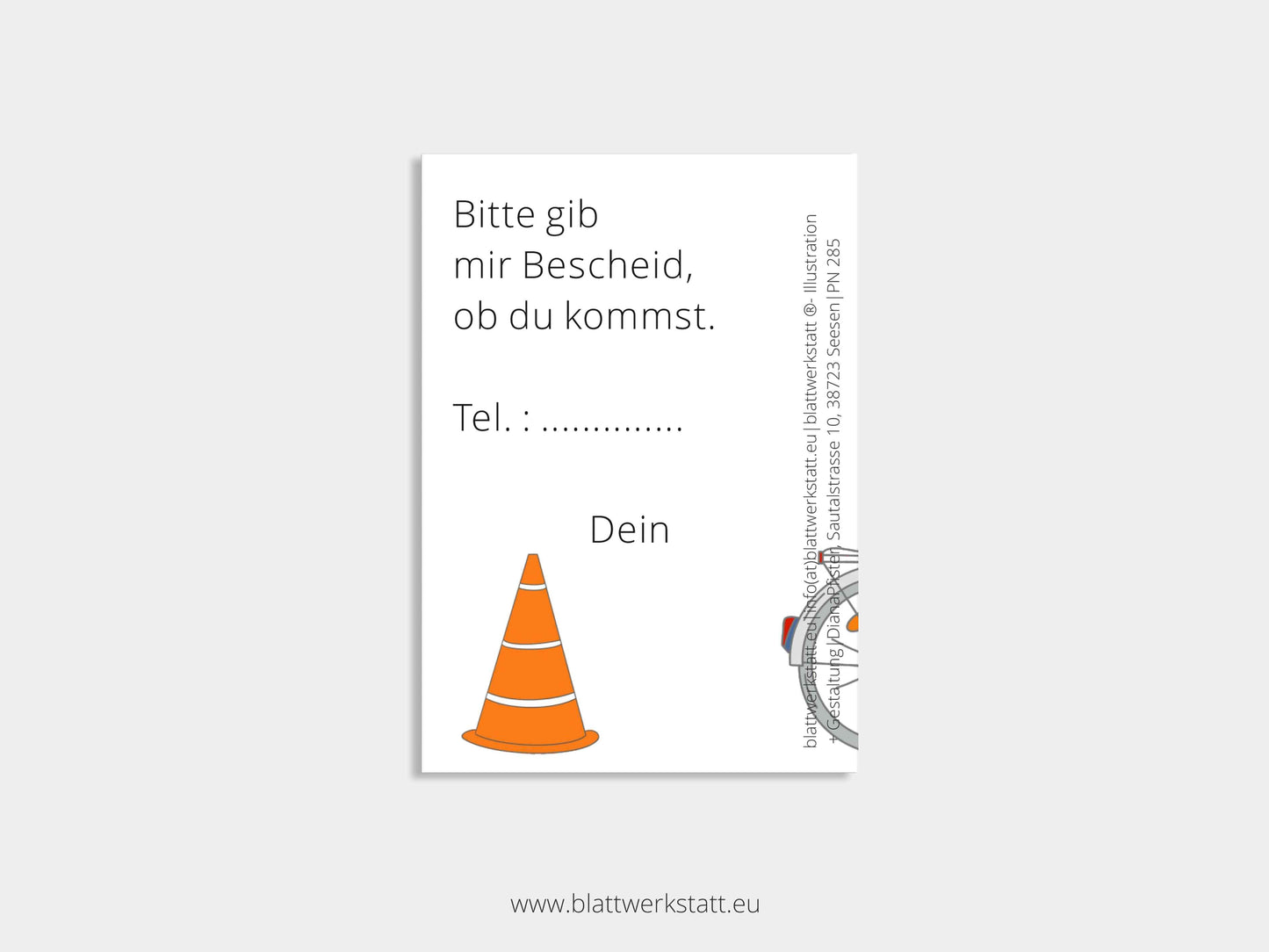 Digitale Einladung "Fahrrad"