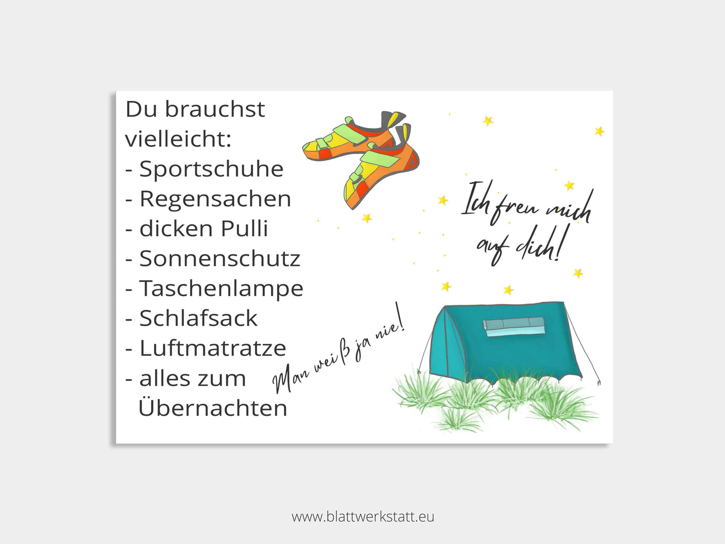 Digitale Einladung "Boulder/Kletter-Kindergeburtstag"