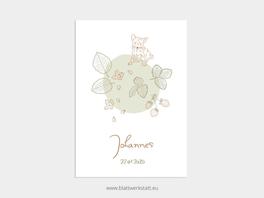Geburtsbild A4 "Johannes"