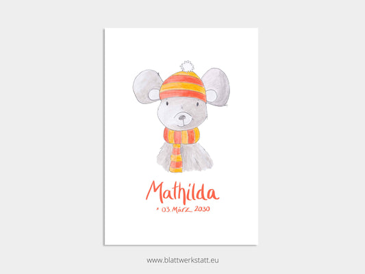 Geburtsbild A4 "Ringelpiez"