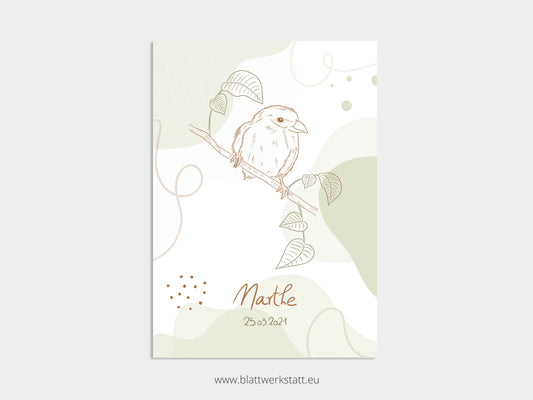 Geburtsbild A4 "Marthe"