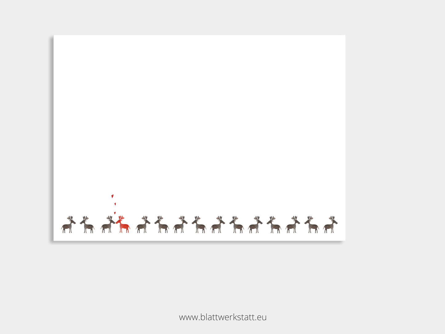Klappkarte Weihnachten "Elchparade"