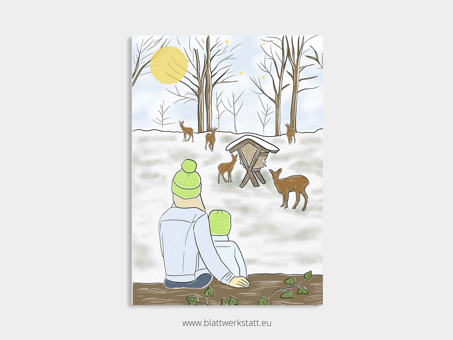 Digitales Poster "Wildfütterung"