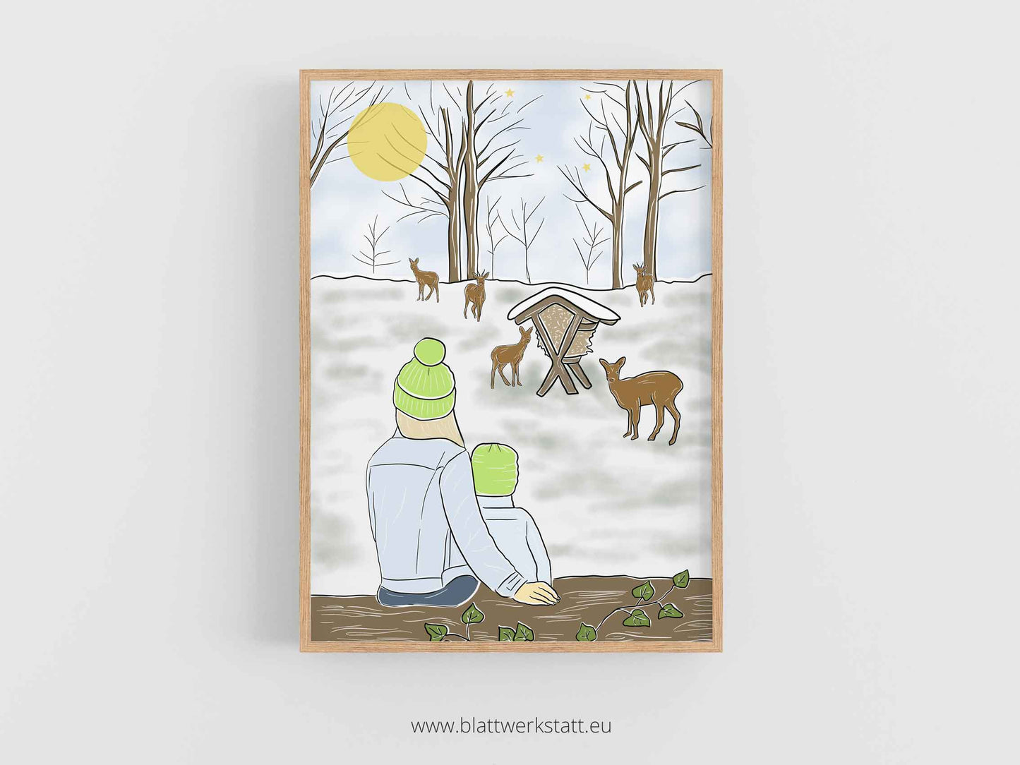 Digitales Poster "Wildfütterung"