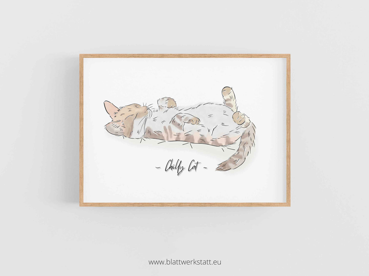 Digitales Poster "Chilly Cat"