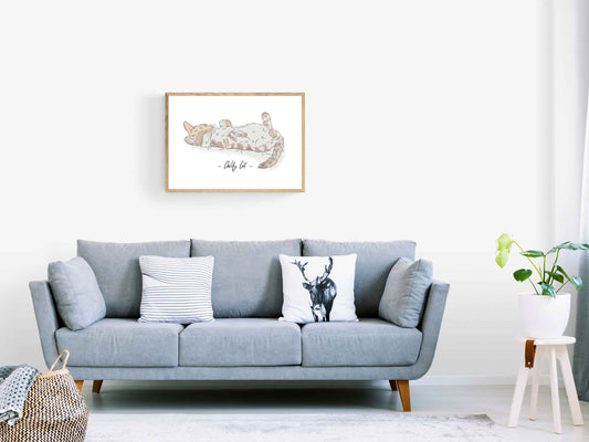 Digitales Poster "Chilly Cat"