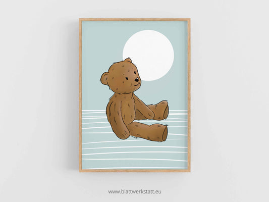 Digitales Poster "Kuschelteddy"