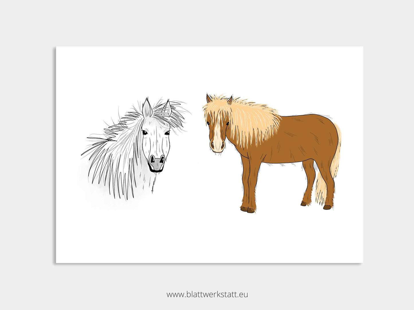 Digitales Tier-Poster "Tierliebe"