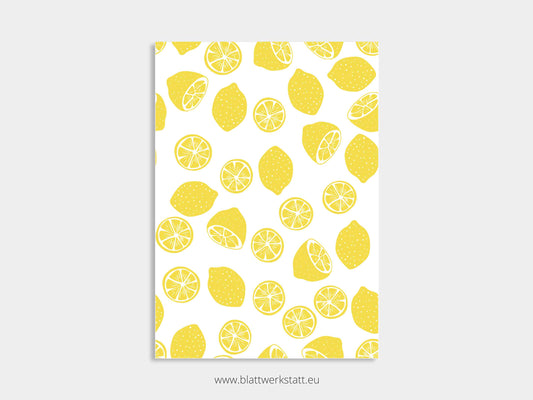 Digitales Poster "Zitronen"