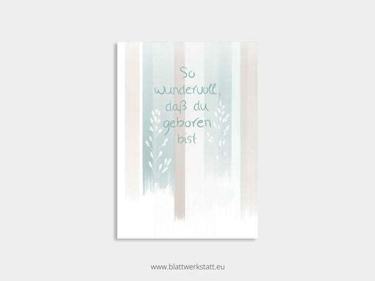 Digitale Anzeige zur Geburt "Johannes"