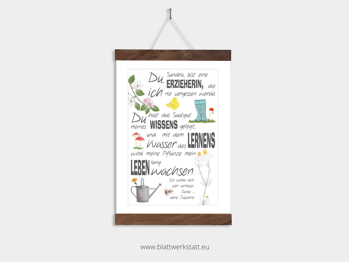 Danke-Bild A4 "Saatgut"
