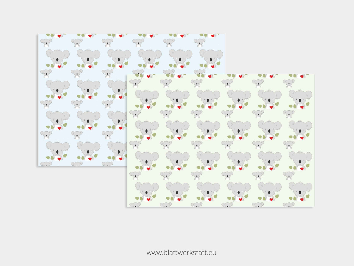 Digitales Papier "Koala" - zum Ausdrucken