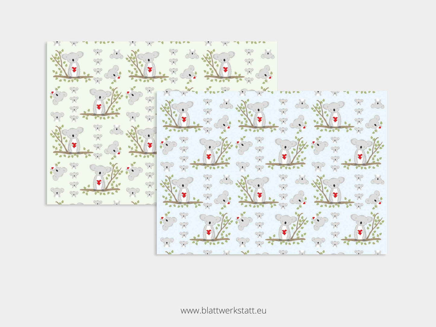Digitales Papier "Koala" - zum Ausdrucken