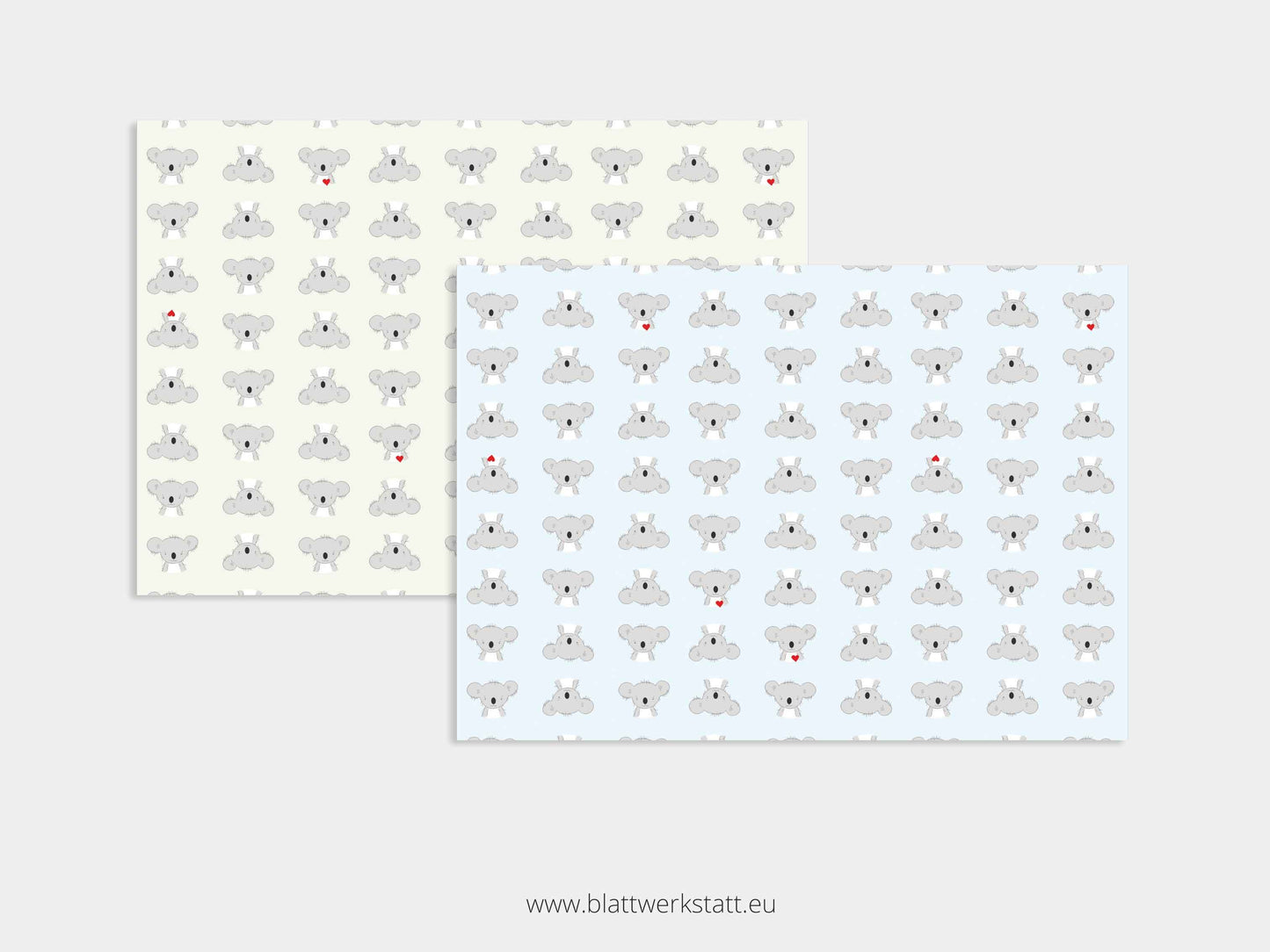 Digitales Papier "Koala" - zum Ausdrucken