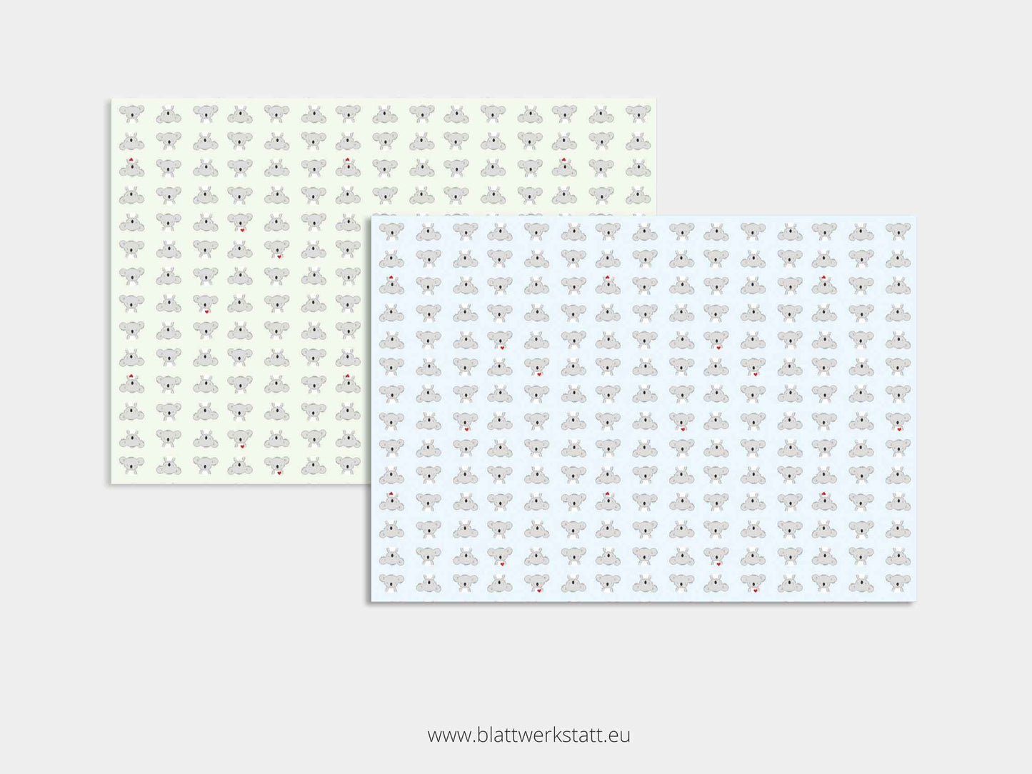 Digitales Papier "Koala" - zum Ausdrucken