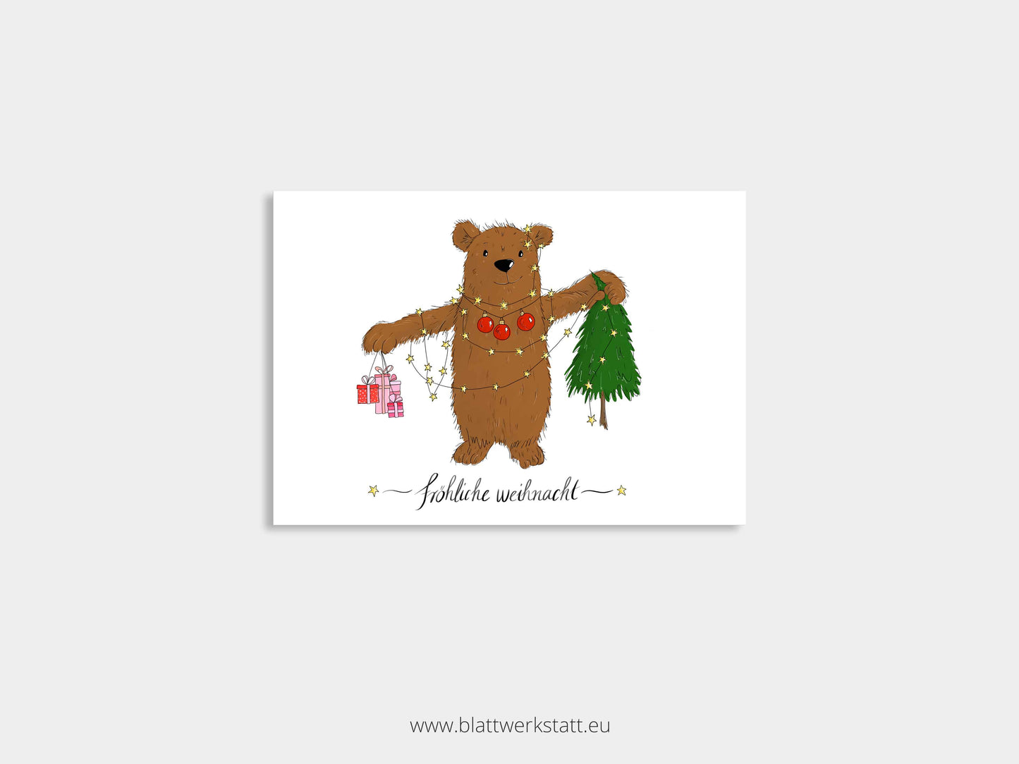 Postkarten-Set "Geschenkbären"