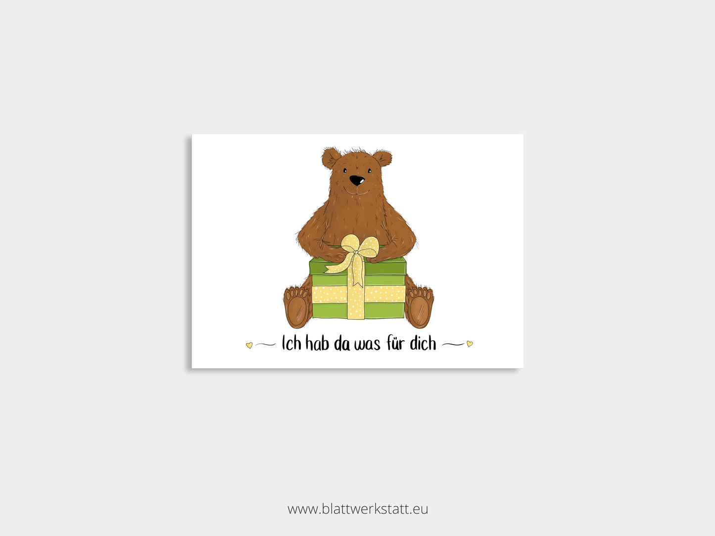 Postkarten-Set "Geschenkbären"
