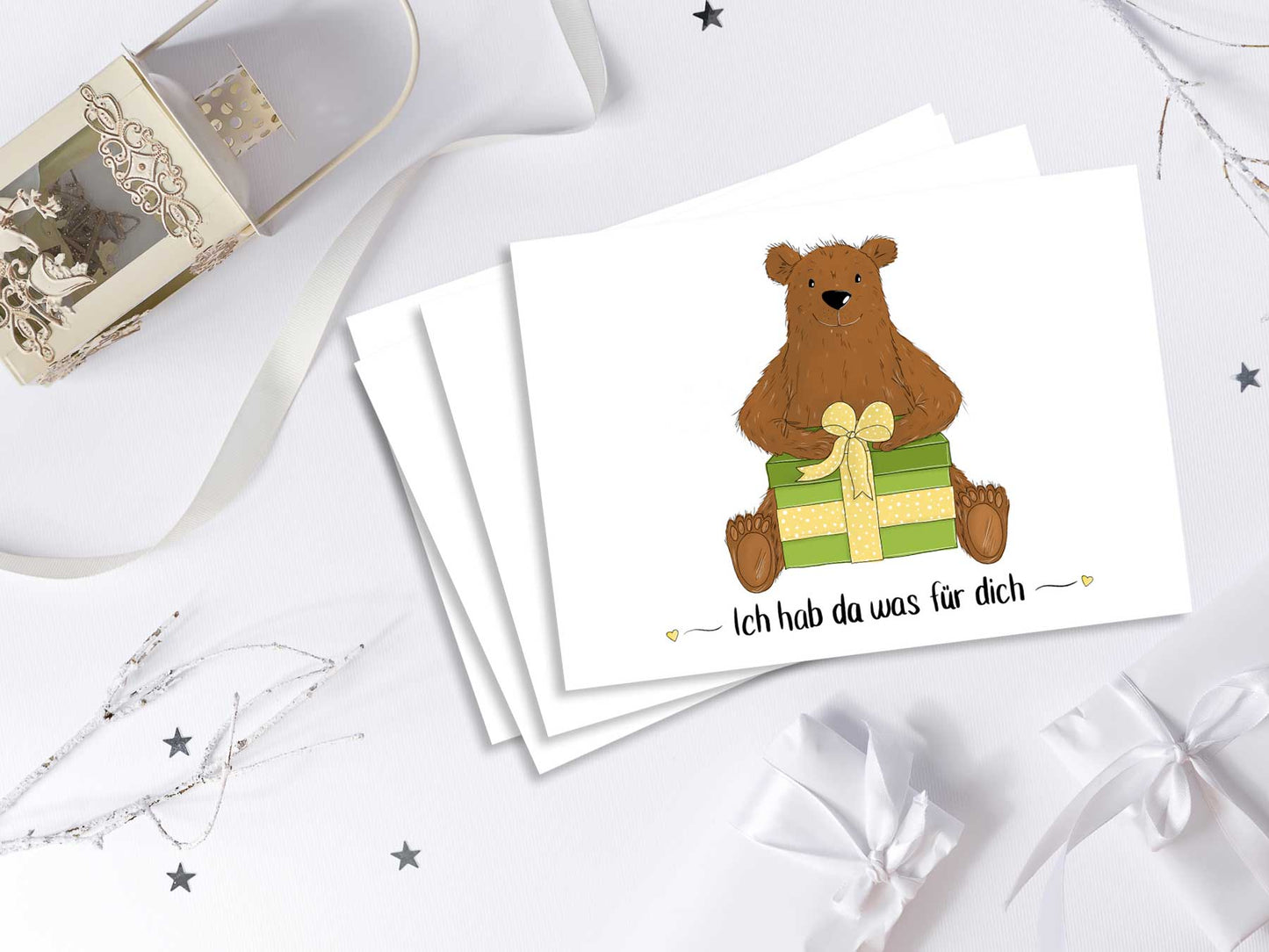 Postkarten-Set "Geschenkbären"