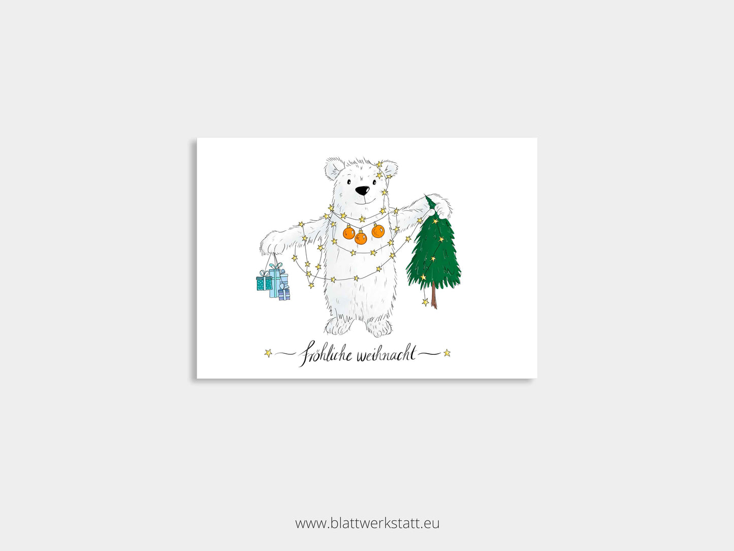 Postkarten-Set "Geschenkbären"