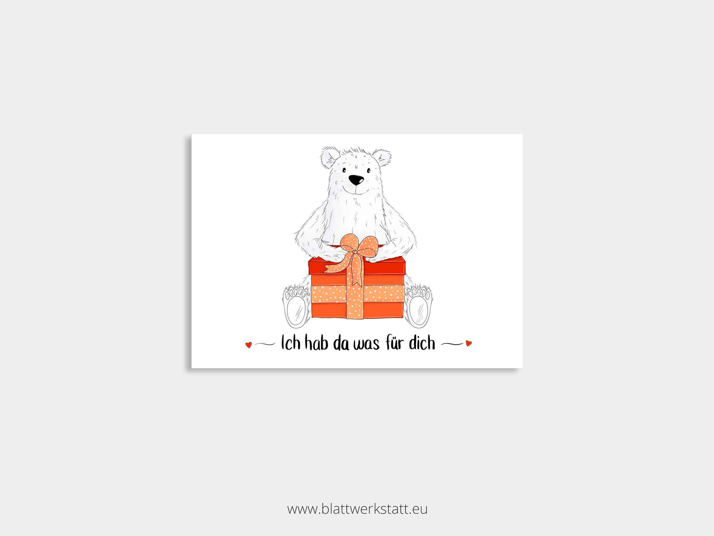 Postkarten-Set "Geschenkbären"