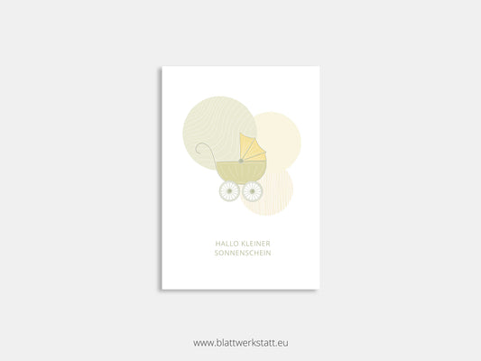 Postkarte "Kinderwagen"