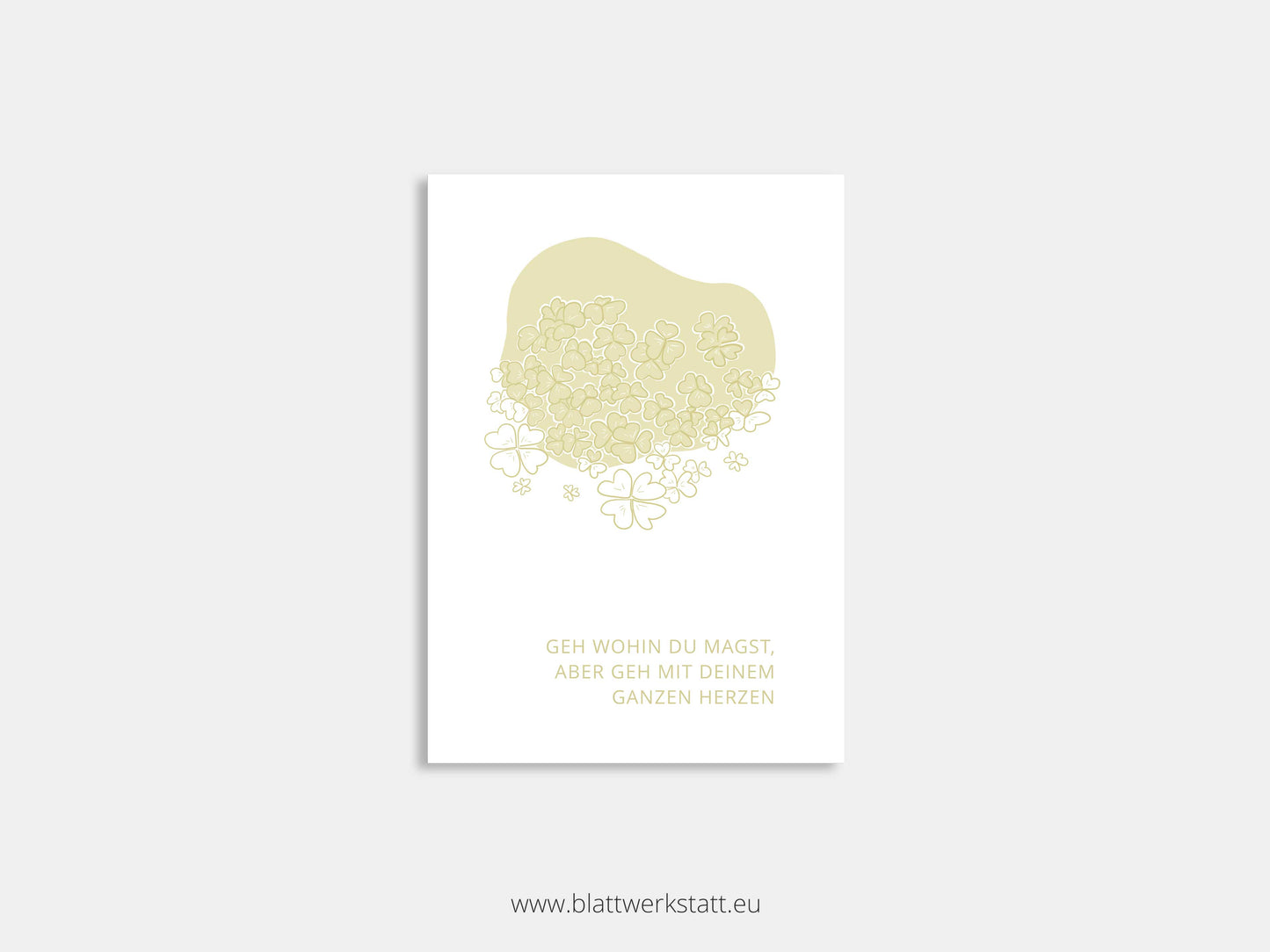 Postkarte "Glücksklee"