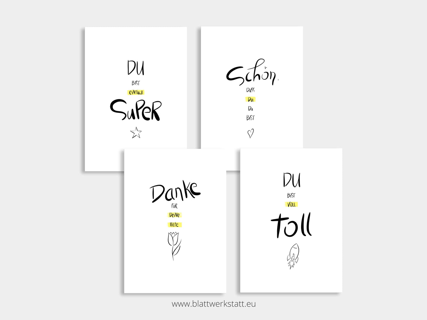 Digitales Postkarten-Set "Ich seh dich"