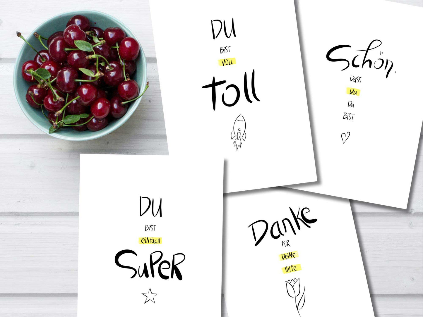 Digitales Postkarten-Set "Ich seh dich"