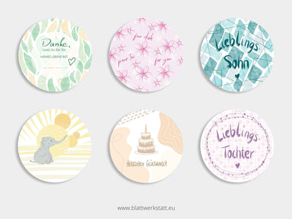 Aufkleber-Set "Geschenke übergeben"