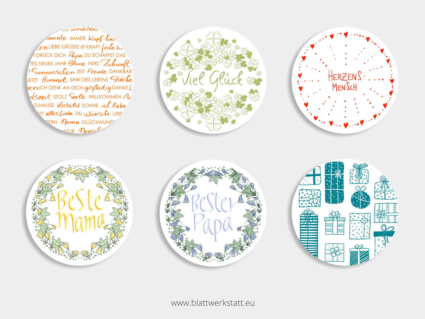 Aufkleber-Set "Geschenke übergeben"