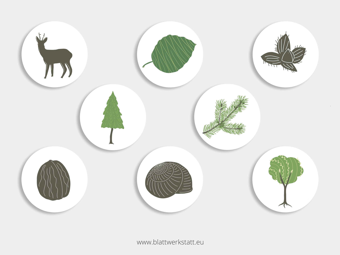 Aufkleber-Set "Wald"