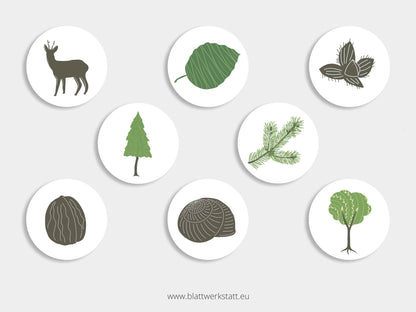 Aufkleber-Set "Wald"