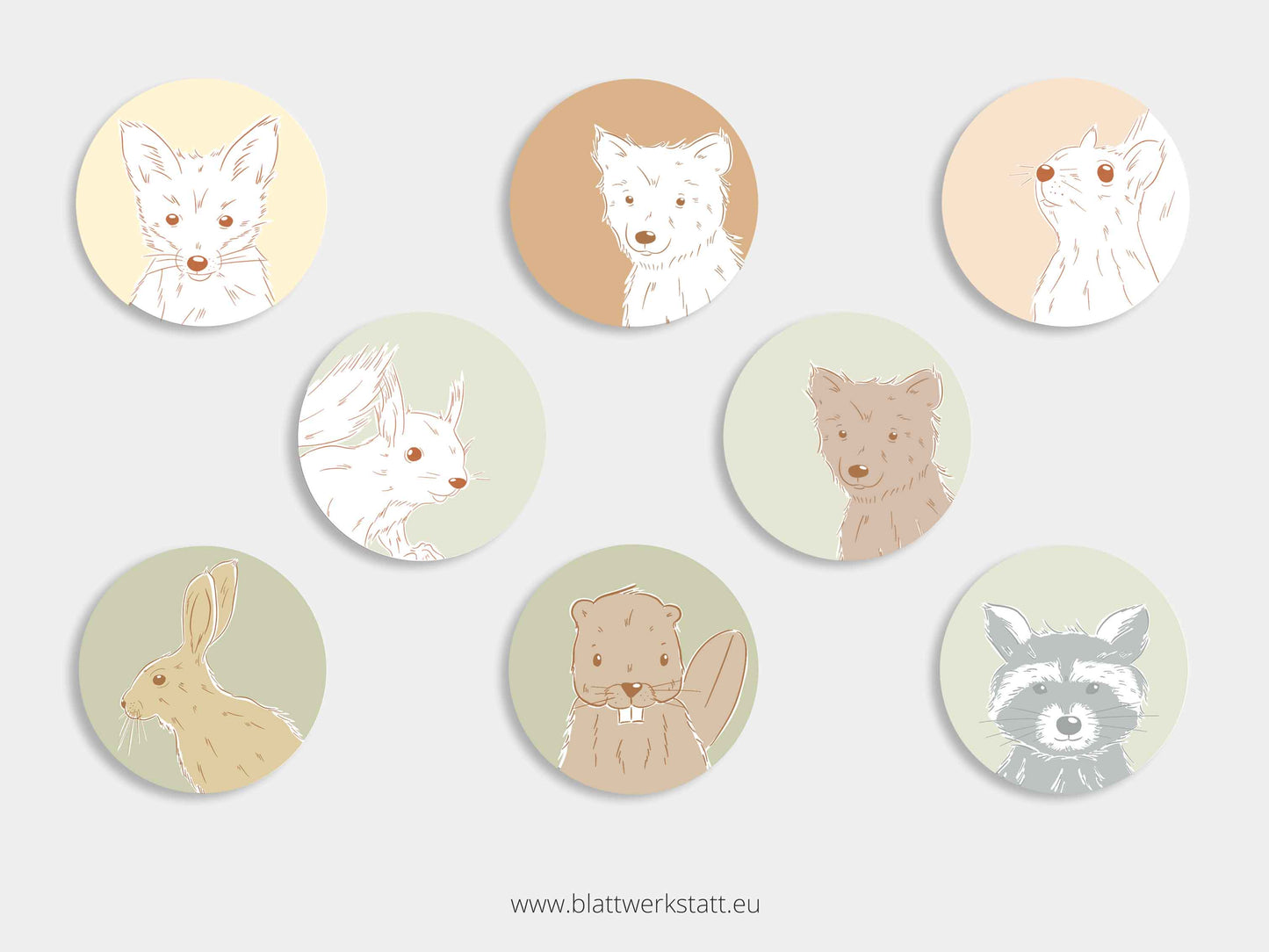 Aufkleber-Set "Waldtiere"
