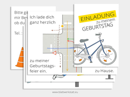 Digitale Einladung "Fahrrad"