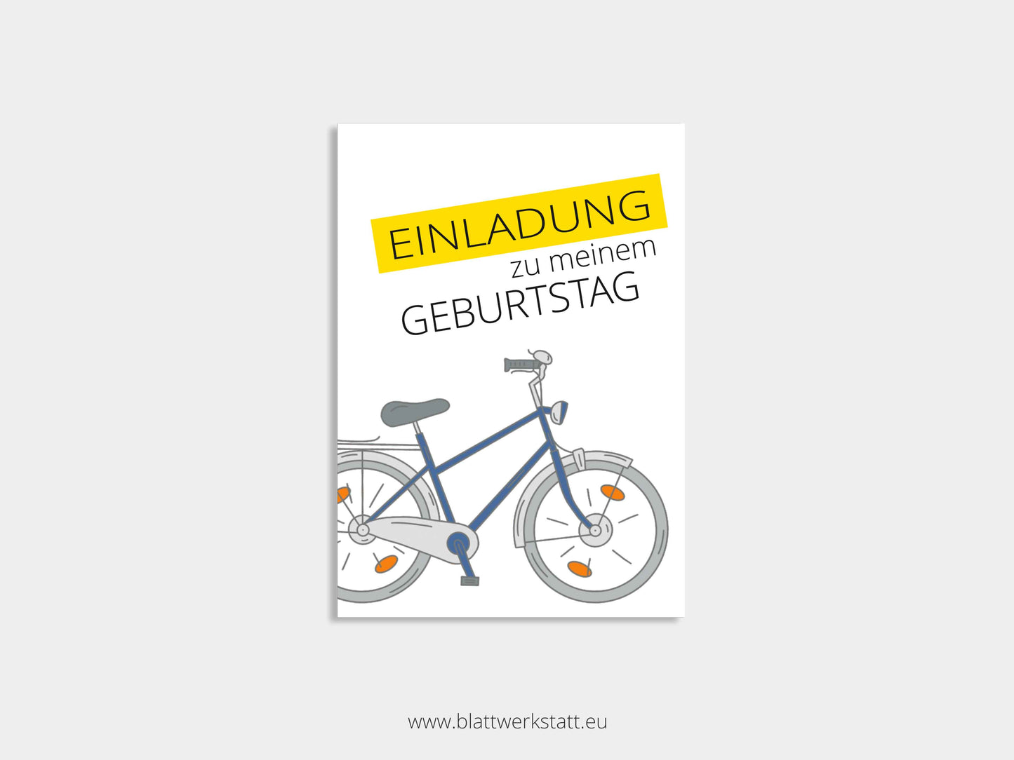 Digitale Einladung "Fahrrad"
