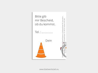 Digitale Einladung "Fahrrad"