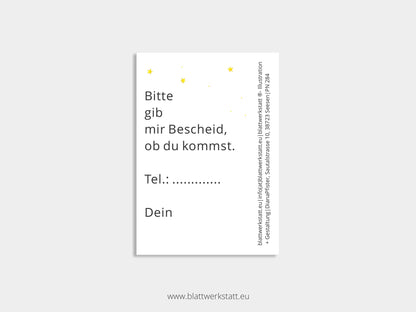 Digitale Einladung "Zelten-Kindergeburtstag"