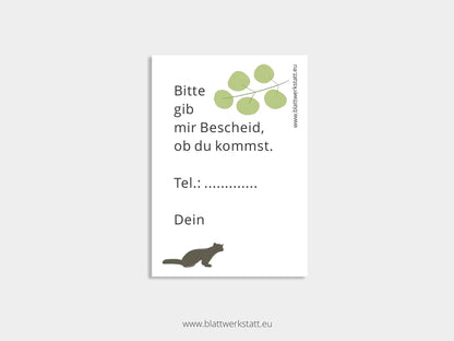 Digitale Einladung "Wald-Kindergeburtstag"