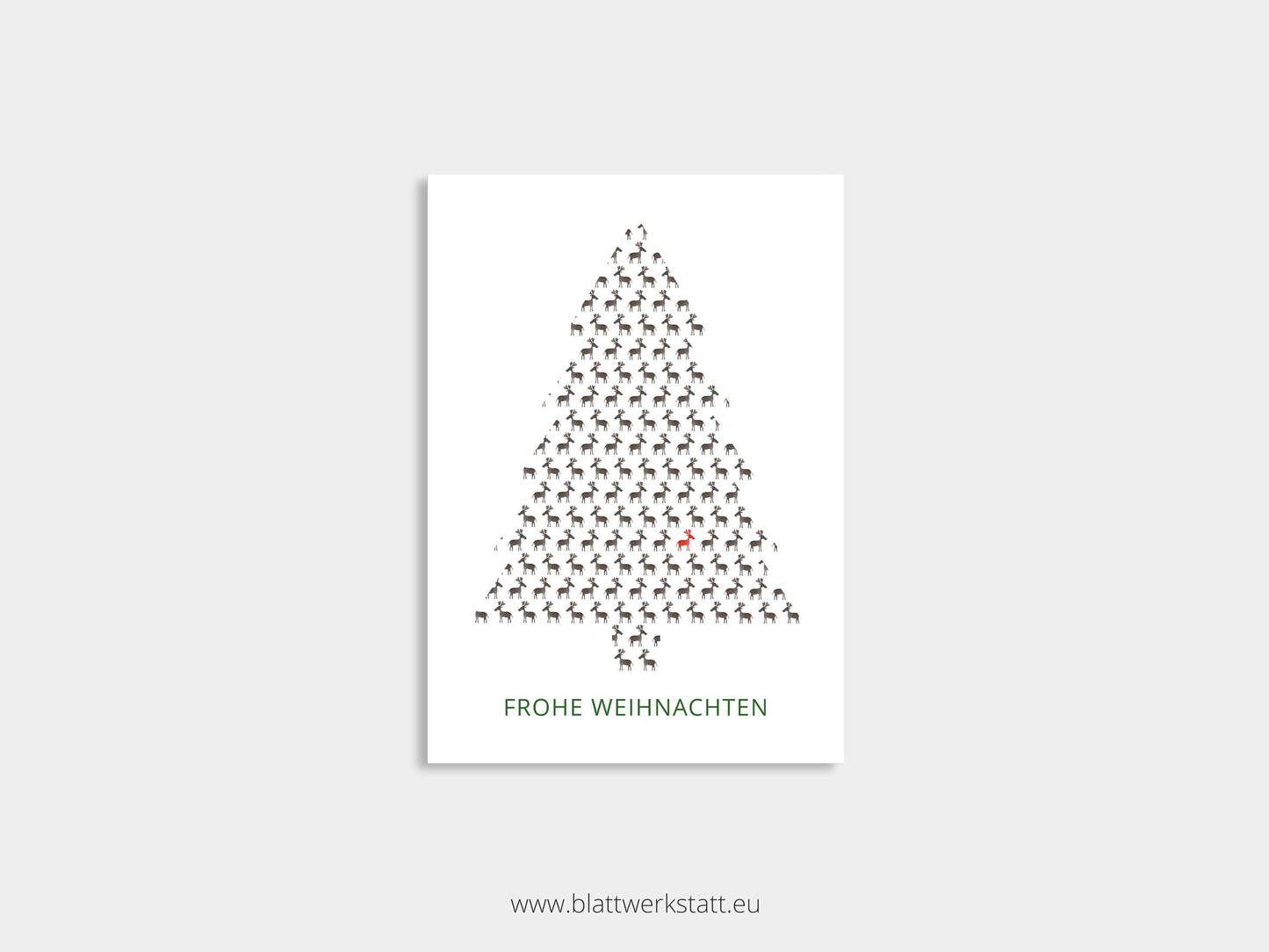 Klappkarte Weihnachten "Elchparade"