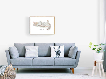 Digitales Poster "Chilly Cat"