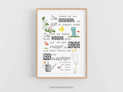 Danke-Bild A4 "Saatgut"