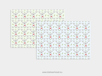 Digitales Papier "Koala" - zum Ausdrucken