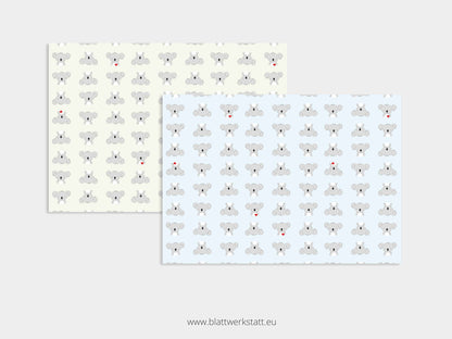 Digitales Papier "Koala" - zum Ausdrucken