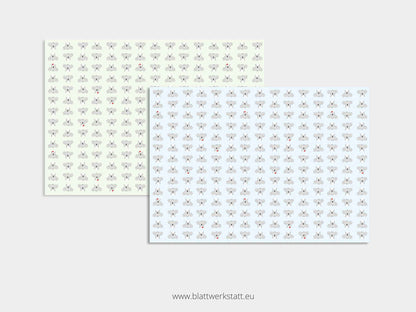 Digitales Papier "Koala" - zum Ausdrucken