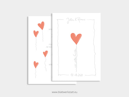 Digitale Einladung Hochzeit "Herz"
